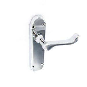 Chrome shaped latch handles 170mm