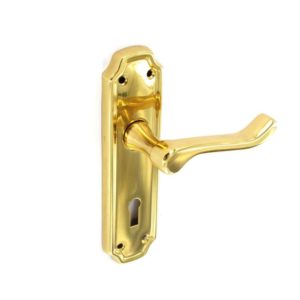 Premier Kempton Brass lock handles 170mm