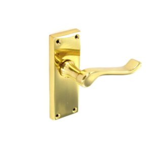 Premier Scroll Brass latch handles 120mm