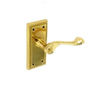 Premier Georgian Brass latch handles 110mm *