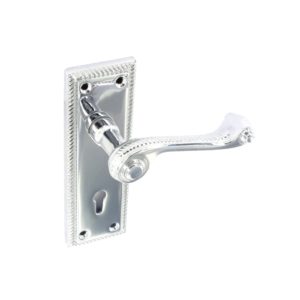 Chrome Georgian lock handles 150mm