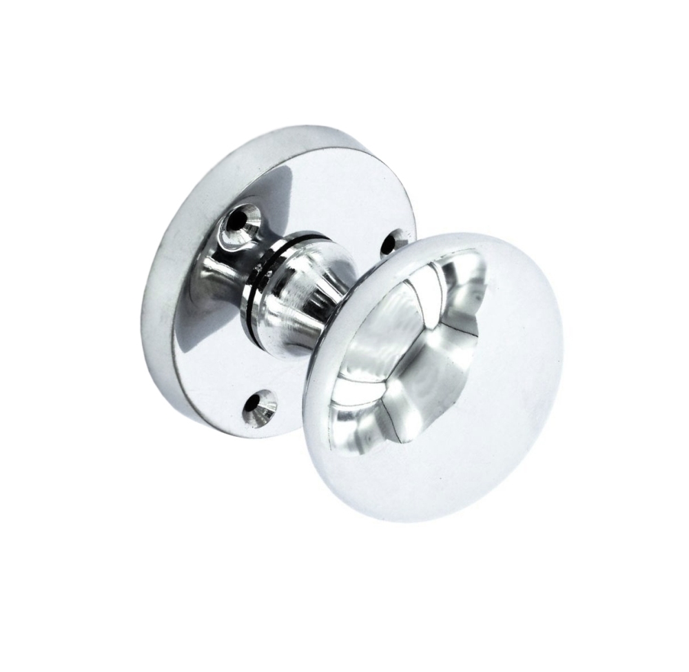 Chrome mortice knobs round 60mm