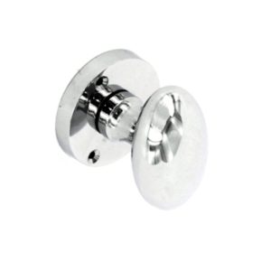 Chrome oval mortice knobs 60mm