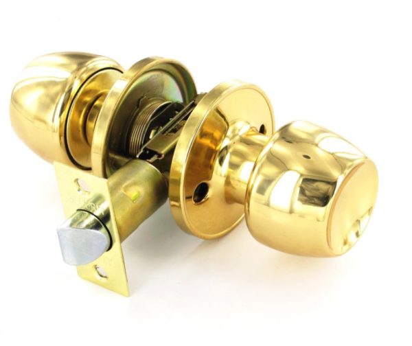 Brass passage knobset 60/70mm