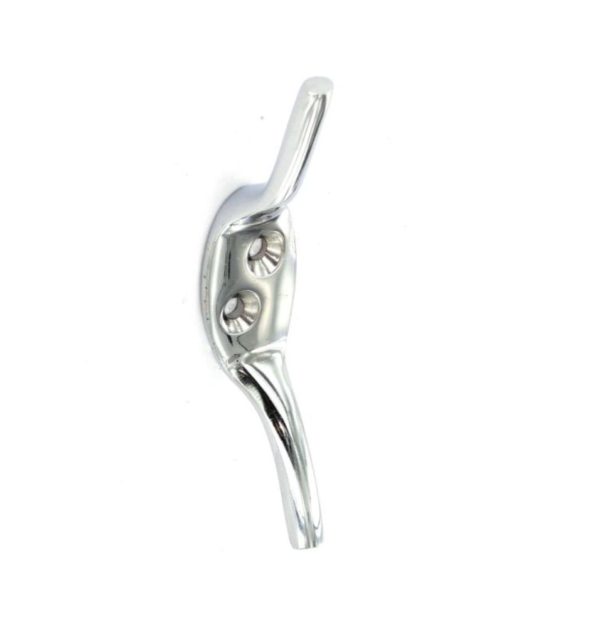 D01195 By DURATOOL 75MM CHROME PK10 HOOK CLEAT 