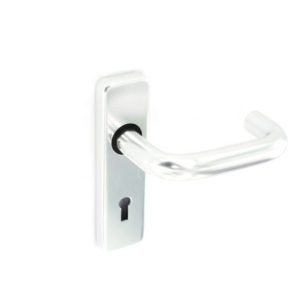 Aluminium lock handles Polished 150mm