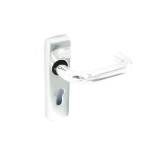 Aluminium Euro lock handles Polished 150mm