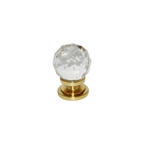 Glass Ball knob PB 32mm