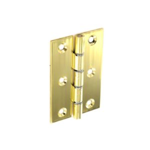 Brass hinges double steel washered Polished 100mm