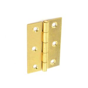 Steel butt hinges Brass plated 75mm