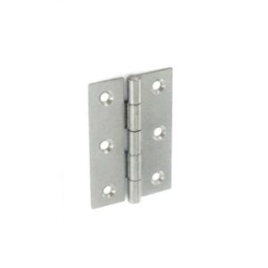 Steel butt hinges self colour 65mm