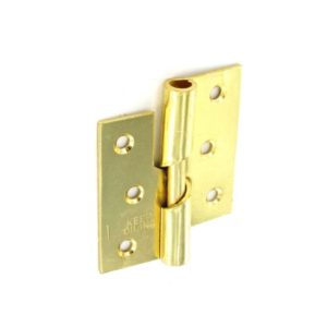Rising butt hinges left hand Brass plated 75mm