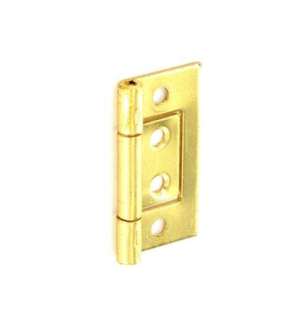 Flush hinges Brass plated 40mm
