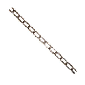 Oval link chain Nickel plated 1/2" 1.8mm x 10m