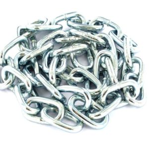 Zinc plated chain pre-cut length 6mmx24mmx1m
