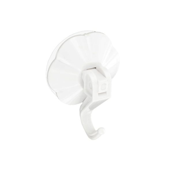 Suction hook with lever White 50mm