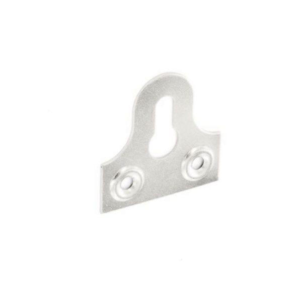 Glass plate slotted Zinc plated 32mm
